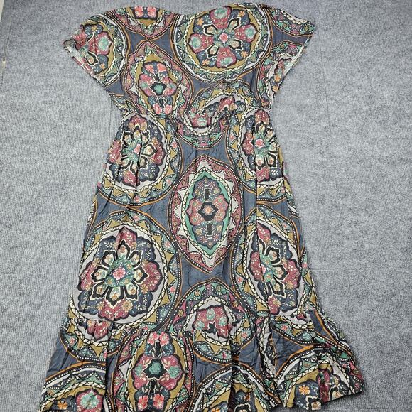 Johnny Was Dress Womens XXL Spezia Boho Floral Tie Front Coastal Fairy Romantic - Picture 9 of 10